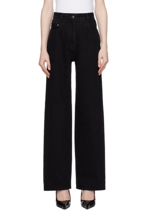 Beaufille Black Elipse Wide Leg Jeans