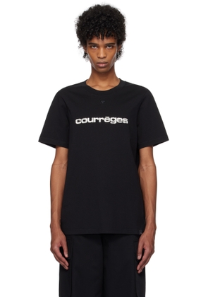 Courrèges Black AC Printed T-shirt