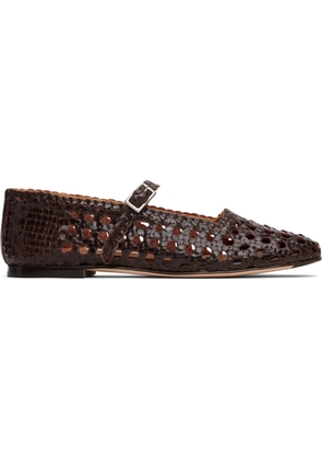 Miista Brown Yeida Ballerina Flats