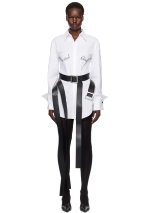 Jean Paul Gaultier White 'The Jean Paul Gaultier Print' Shirt