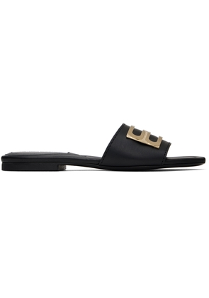 Victoria Beckham Black B Buckle Sandals