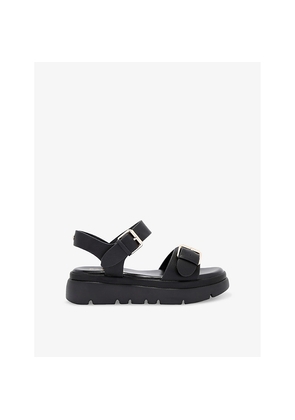 Womens Carvela Comfort Krypton Buckled Faux-Leather Sandals