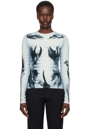 Jean Paul Gaultier Gray & Black 'The Flower Body Morphing Marinière' T-Shirt