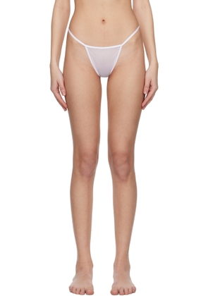DU CIEL White Doux Slip Briefs