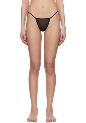 DU CIEL Black Doux Slip Briefs