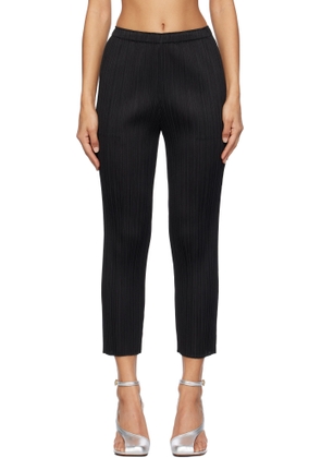 PLEATS PLEASE ISSEY MIYAKE Black Monthly Colors October Trousers