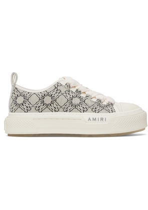 AMIRI Gray MA Quad Jacquard Court Low Sneakers