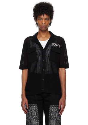 AMIRI Black Mesh Shirt