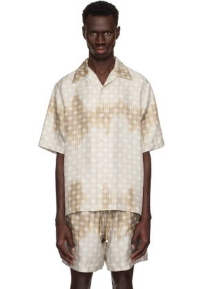 AMIRI Brown MA Quad Bleached Camp Shirt