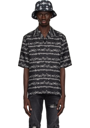 AMIRI Black Jazz Band Bowling Shirt