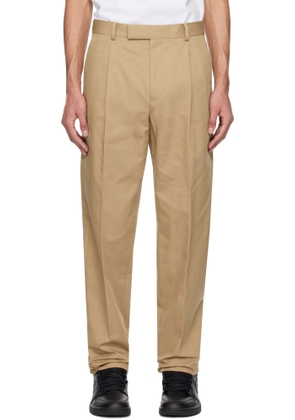 WACKO MARIA Tan Pleated Trousers