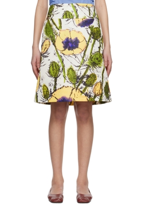 Wales Bonner Multicolor Petal Midi Skirt