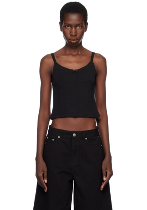 Dunst Black Pointelle Sleeveless Camisole