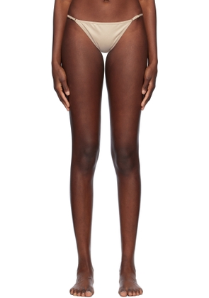 Yasmine Eslami Taupe Laura Bikini Bottom