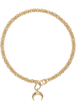 Marine Serre Moon Braided Chain Necklace