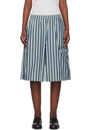 REMAIN Birger Christensen Green Poplin Basketball Shorts