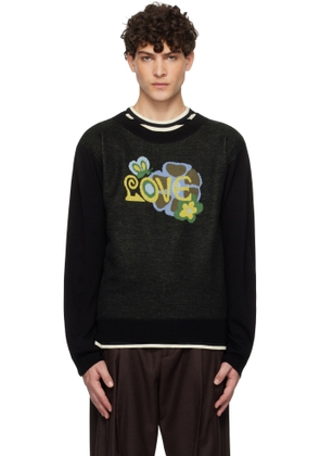 Anna Sui Black Knitwear 'Love' Sweater