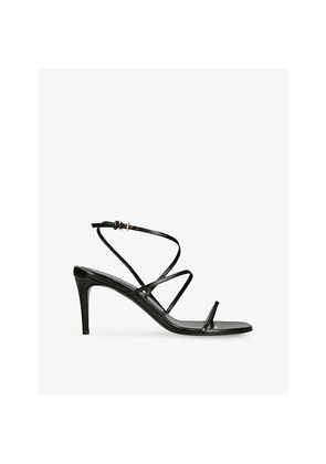 Womens Khaite Loop Heeled Leather Sandals