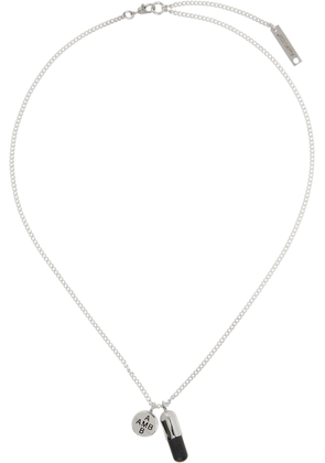 AMBUSH Silver Pill Charm Necklace