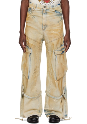 EGONlab Beige Cargo Jeans