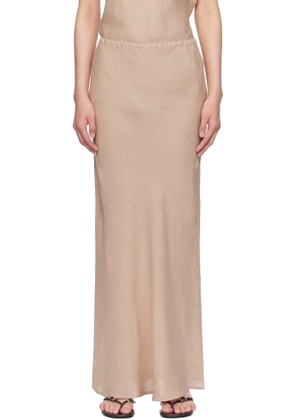 Baserange Beige Dydine Maxi Skirt
