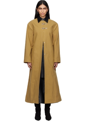 Nanushka Khaki Zofia Coat