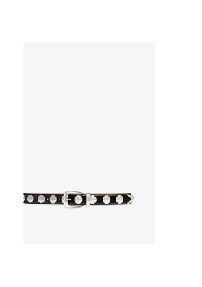 Womens Khaite Benny Studded Leather Belt