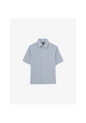 Mens Reiss Sensei Striped Stretch-Woven Shirt