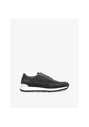 Mens John Lobb Lift Suede Low-Top Trainers