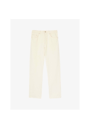 Mens Sandro Regular-Fit Straight-Leg Jeans