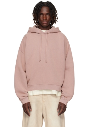Acne Studios Pink Garment-Dyed Hoodie