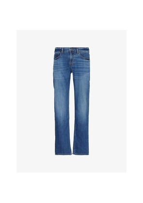 Mens 7 For All Mankind Standard Straight-Leg Stretch-Denim Blend Jeans