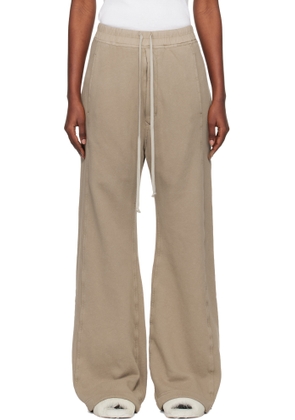Rick Owens DRKSHDW Taupe Concordians Pusher Sweatpants