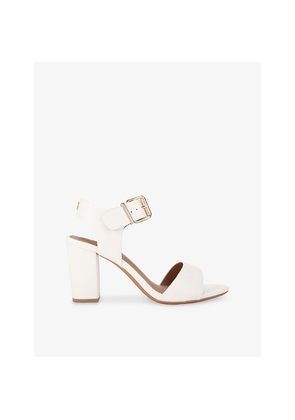 Womens KG Kurt Geiger Sutton Faux-Leather Heeled Sandals