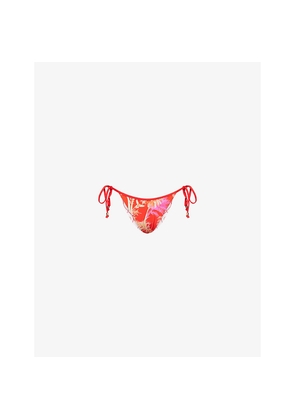 Womens Seafolly Marbella Graphic-Print Bikini Bottoms