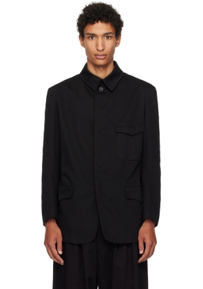 Y's For Men Black Military Jacket