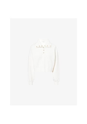 Womens Frame Coach High-Neck Cotton-Jersey Sweatshirt