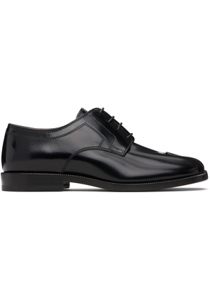 Maison Margiela Black Tabi Leather Derbys