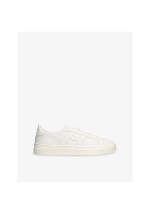 Mens Santoni Dbbs Leather Low-Top Trainers