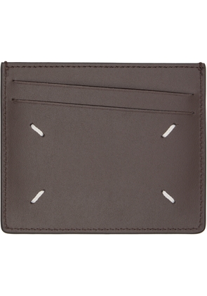 Maison Margiela Brown Slim Card Holder