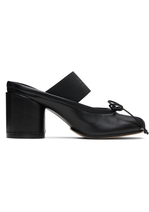 MM6 Maison Margiela Black Anatomic Numeric Heeled Sandals