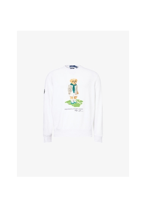 Mens Polo Ralph Lauren x Wimbledon Polo Bear Cotton-Jersey Sweatshirt