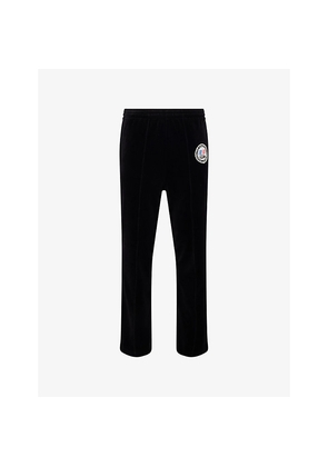 Mens Saint MXXXXXX Lastman Embroidered Velvet Track Jogging Bottoms