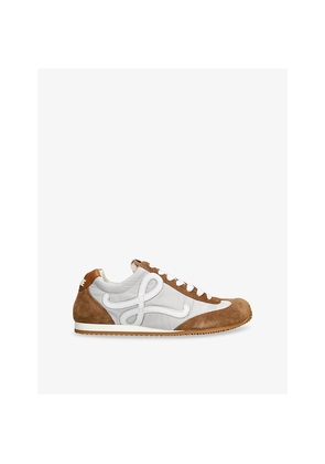 Womens Loewe Ballet Runner 2.0 Nylon and Suede Low-Top Trainers