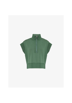 Womens Varley Kelly Half-Zip Stretch-Jersey Vest
