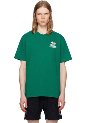 Casablanca Green Montagne Ondulee T-shirt