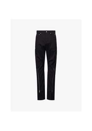 Mens Rick Owens Bolan Banana Tapered-Leg Stretch-Cotton Trousers