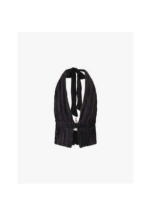 Womens 4th & Reckless Daisy Pleated Woven Top