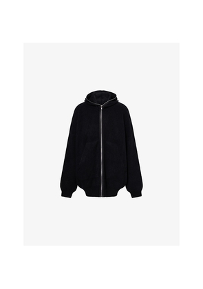 Mens Rick Owens Gimp Oversized Stretch-Woven Hoody