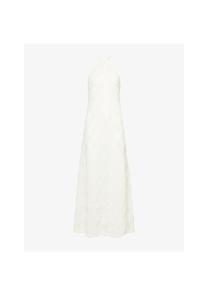 Womens Amy Lynn Crochet Floral Woven Maxi Dress